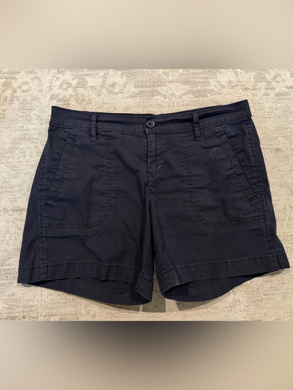 Calvin Klein Women’s Navy Cotton-Blend Shorts